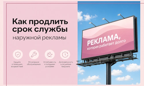 Как продлить срок службы наружной рекламы в Темрюке