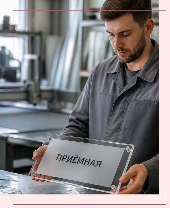 Таблички из оргстекла на заказ в Темрюке от 4014 р. | Аванза-Тмр