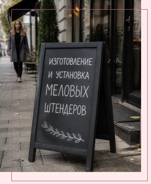 Меловые штендеры в Темрюке по цене от 6690 р. | Аванза-Тмр